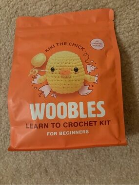 WOOBLES Kiki The Chick Learn to Crochet Kit - Orange